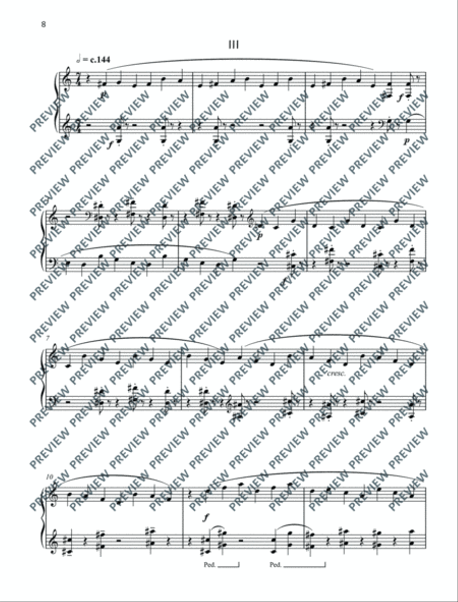 Five Keyboard Pieces Piano Solo scores gallery preview page 13