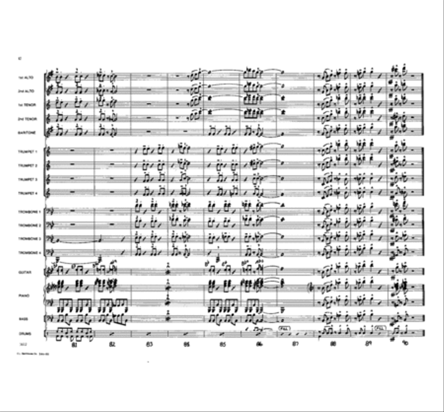 Saturday Night Blues Jazz Ensemble scores gallery preview page 12