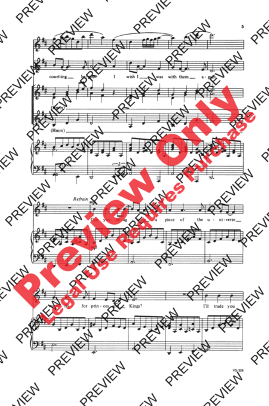 Song for the Mira Women's Choir scores gallery preview page 5