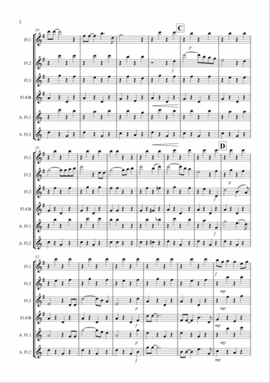 Singin' In The Rain Singin' In The Rain Flute Solo scores gallery preview page 2