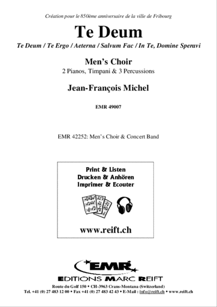 Te Deum Men's Choir scores gallery preview page 2