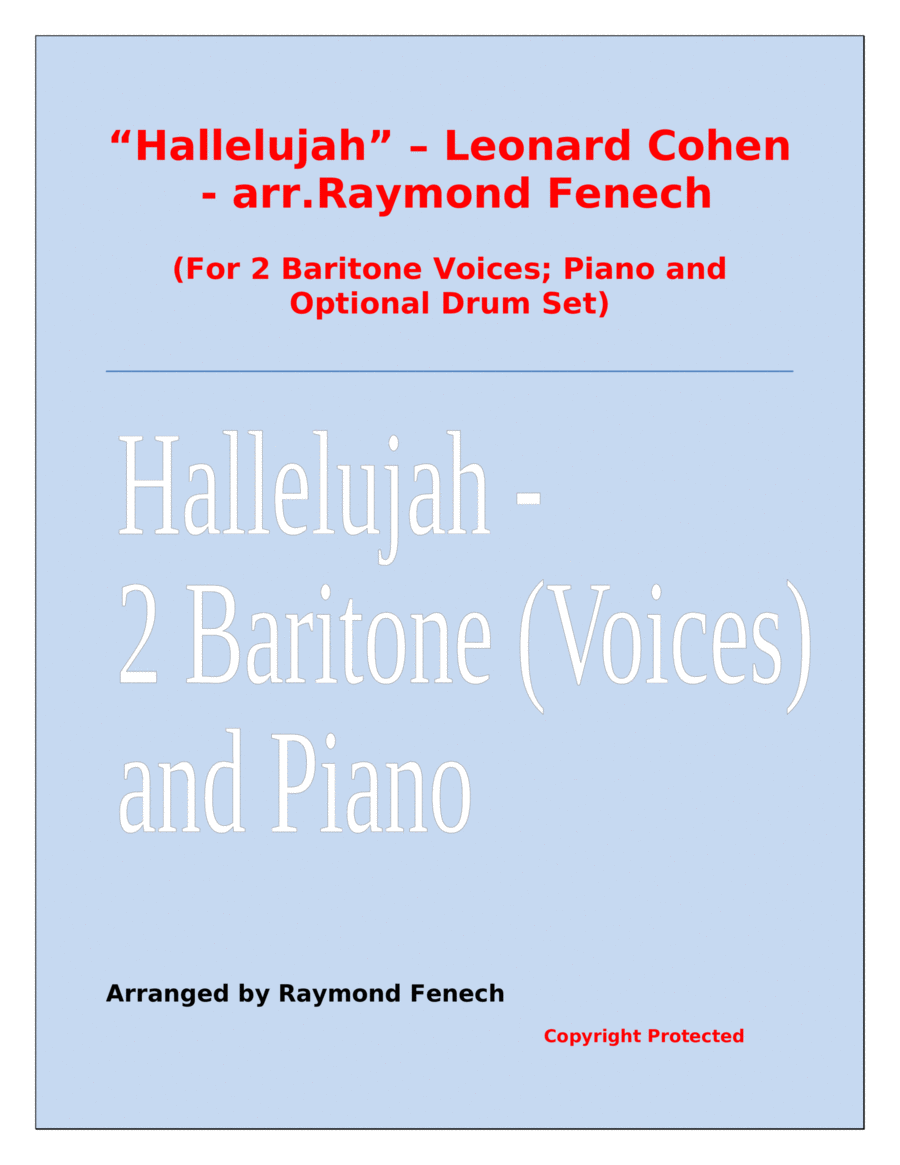 Hallelujah Piano scores gallery preview page 1