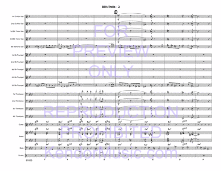 Bill's Thrills Jazz Ensemble scores gallery preview page 4