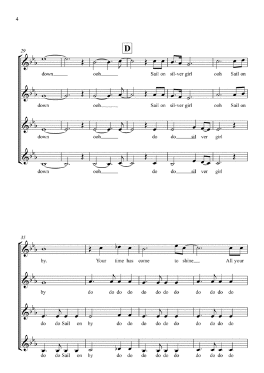 Bridge Over Troubled Water SSA scores gallery preview page 4