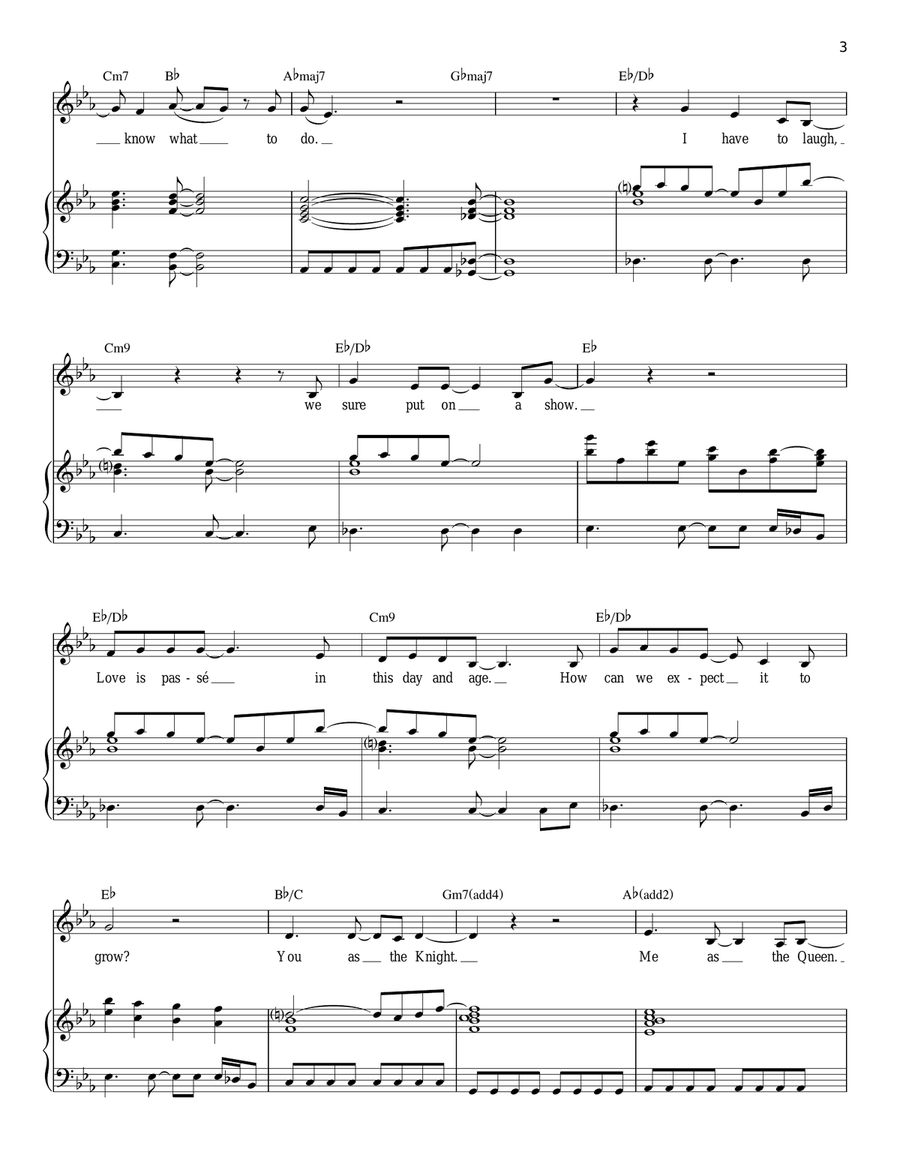 Come To Your Senses (from tick, tick... BOOM!) Guitar scores gallery preview page 3