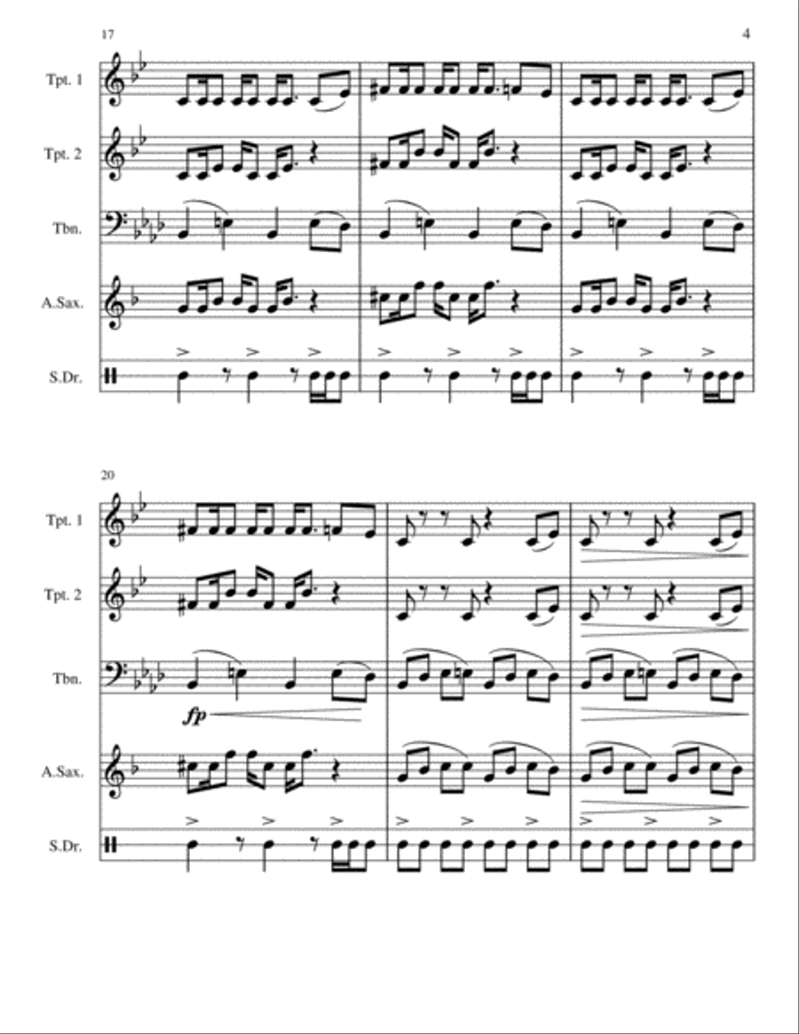 Hard Stop Brass Ensemble scores gallery preview page 4