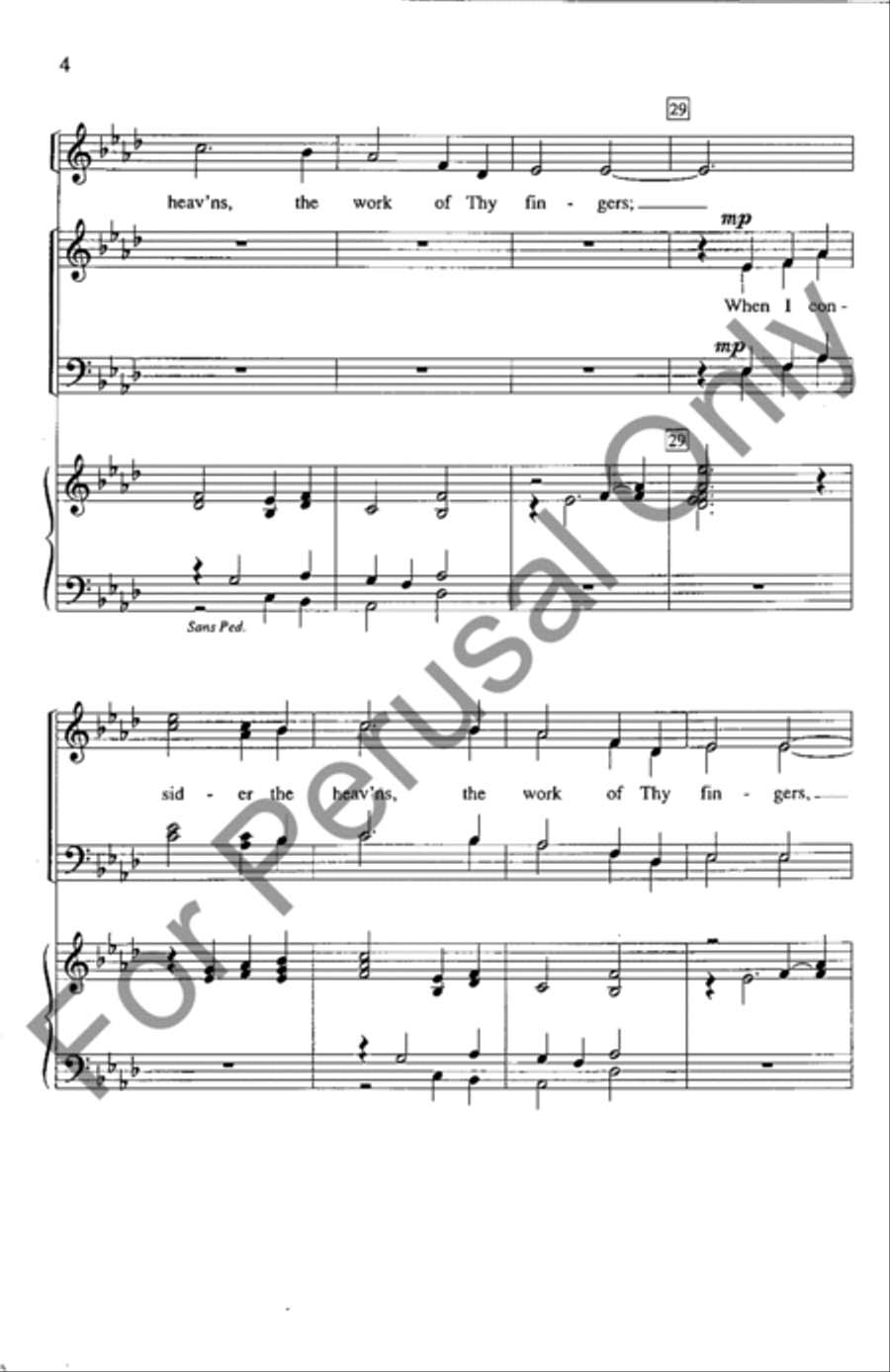 How Excellent The Name 4-Part scores gallery preview page 4