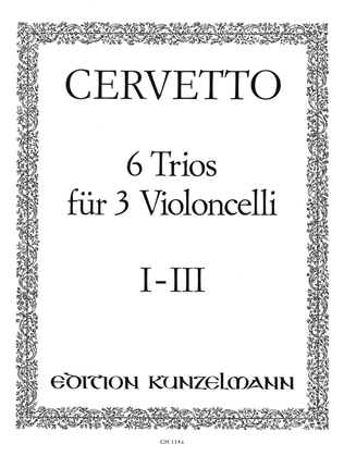 Book cover for 6 Trios for 3 celli, Trios 1-3