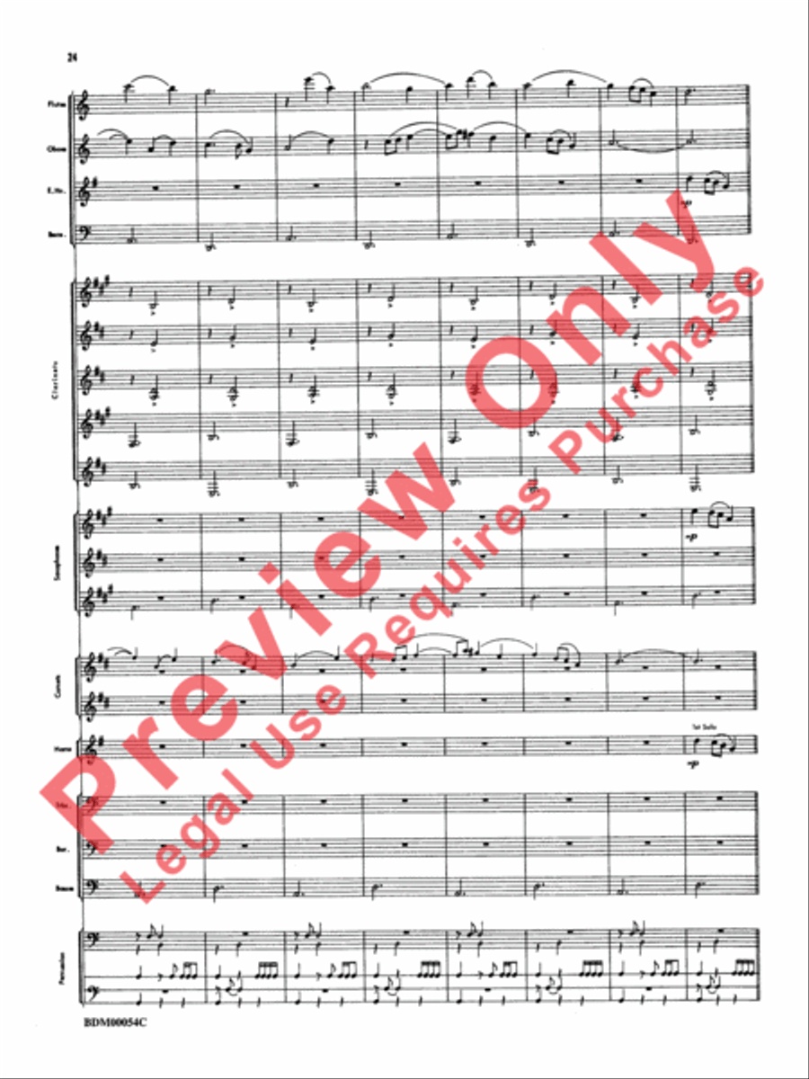 Symphonic Suite Concert Band scores gallery preview page 27