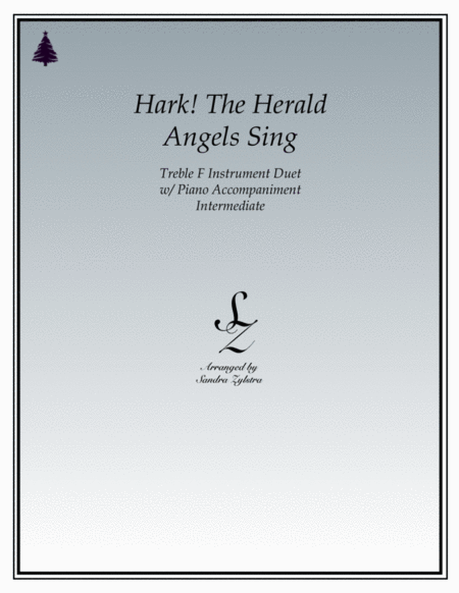 Hark! The Herald Angels Sing (treble F instrument duet) image number null