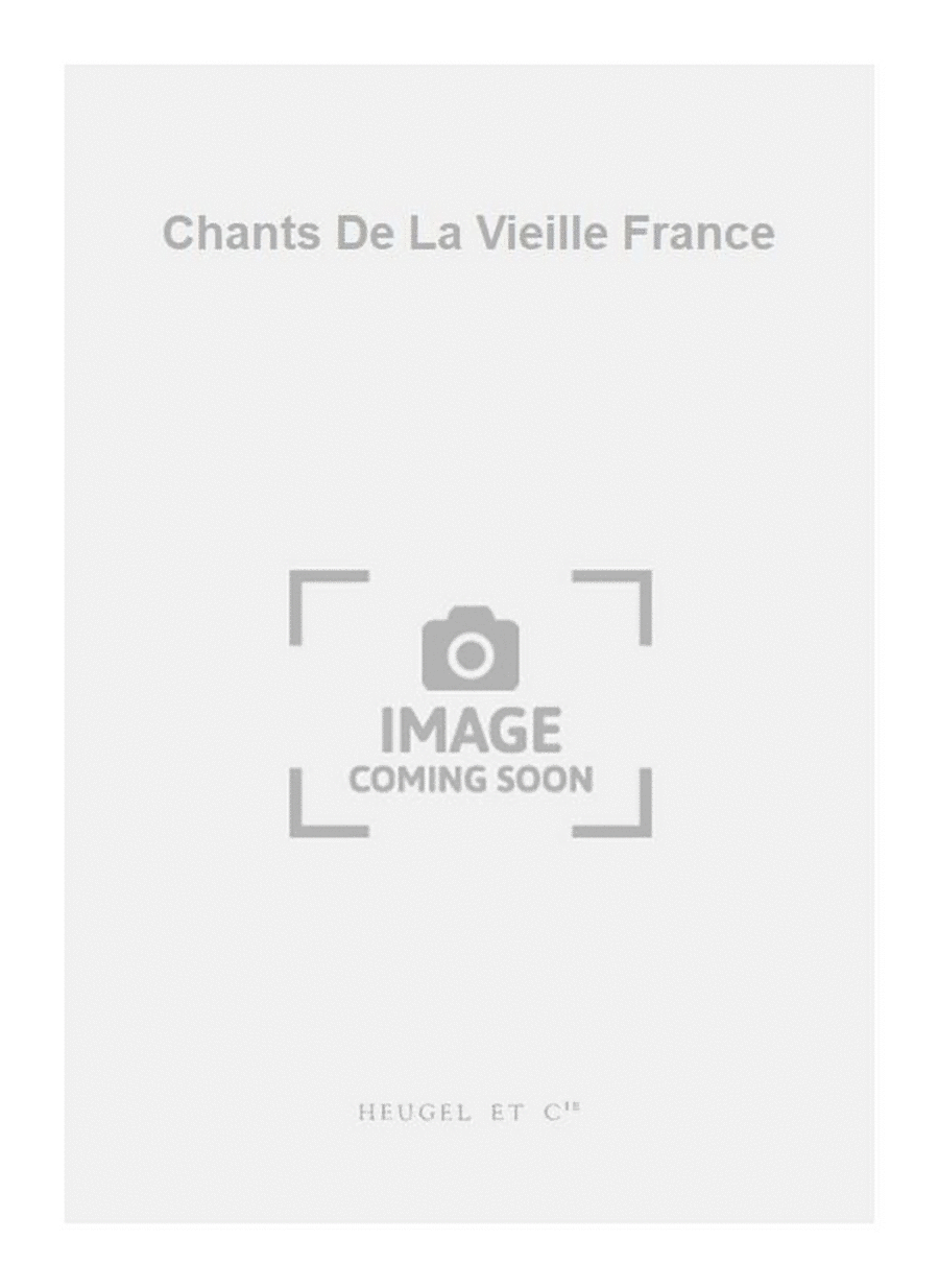 Chants De La Vieille France Medium Voice scores gallery preview page 1