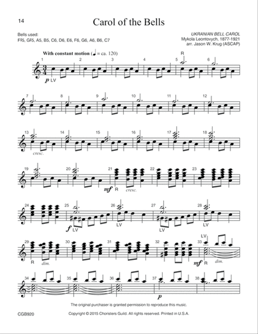 All Praise to Thee, Volume 1 Handbell Choir scores gallery preview page 5
