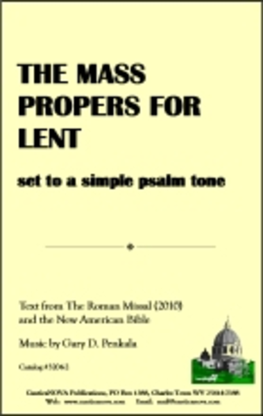 Mass Propers for Lent