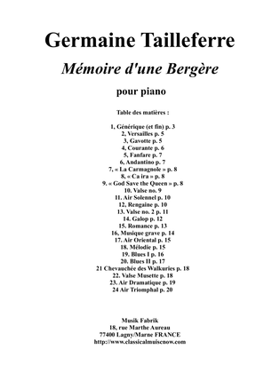 Mémoire d'une bergère (Autobiographie of an Armchair)