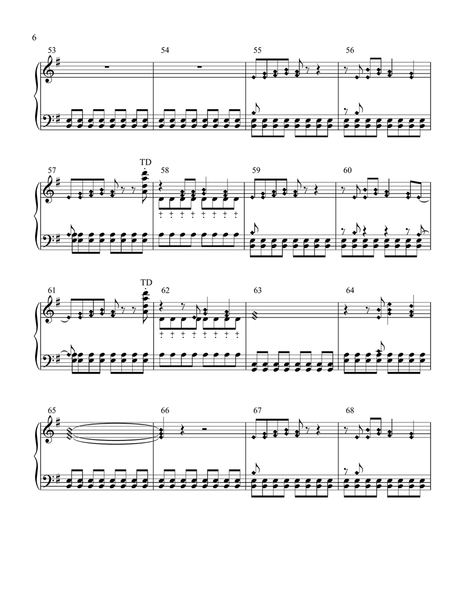 Major Tom (coming Home) Handbell Choir scores gallery preview page 6