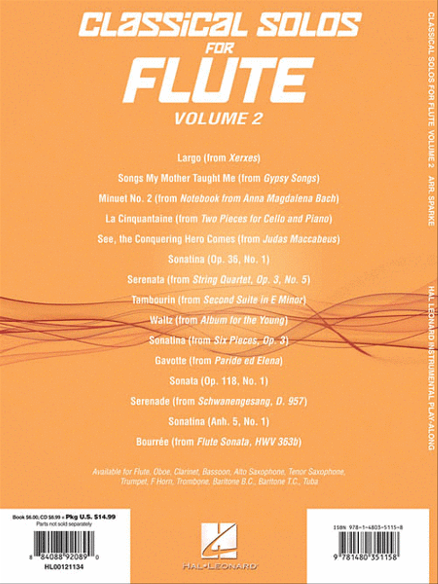 Classical Solos for Flute, Vol. 2