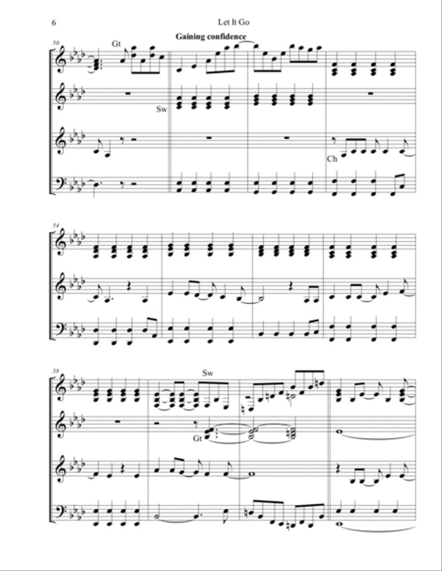 Let It Go Organ Solo scores gallery preview page 6