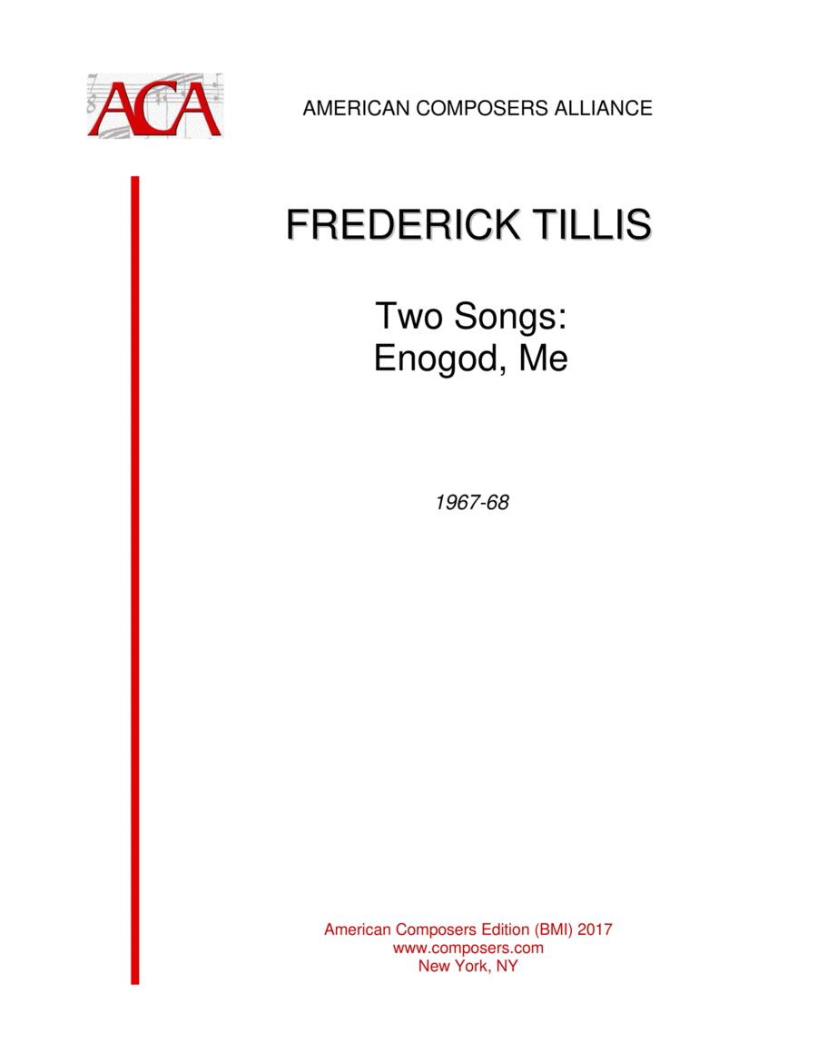[Tillis] Two Songs (Enogod, Me)