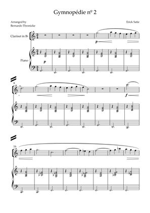 Gymnopédie nº 2 - For Clarinet in Bb and Piano
