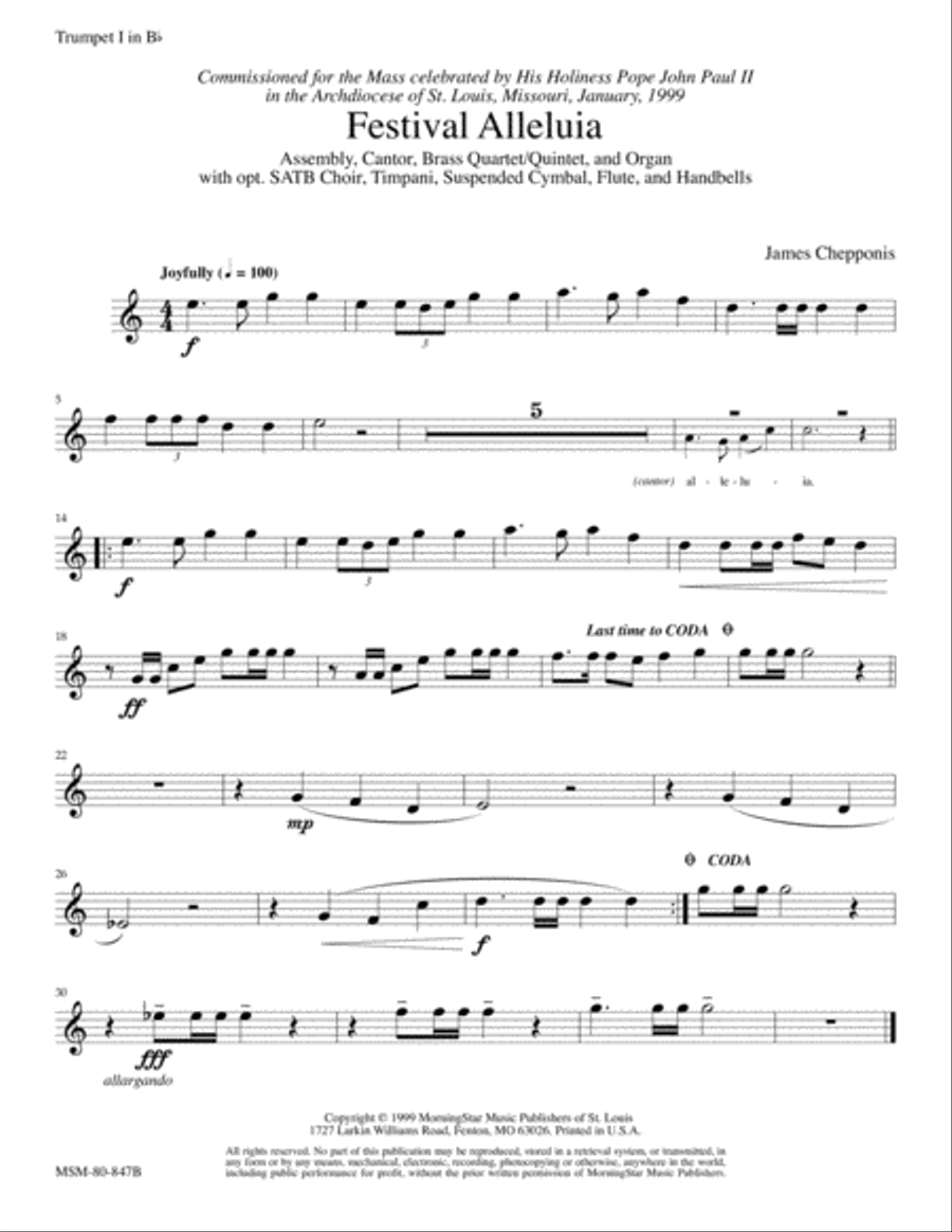 Festival Alleluia (Instrumental Parts)