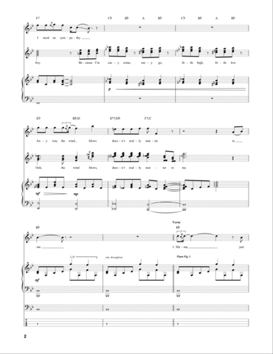 Bohemian Rhapsody Bass Voice scores gallery preview page 2