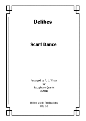 Book cover for Scarf Dance arr. saxophone quartet (SATB)