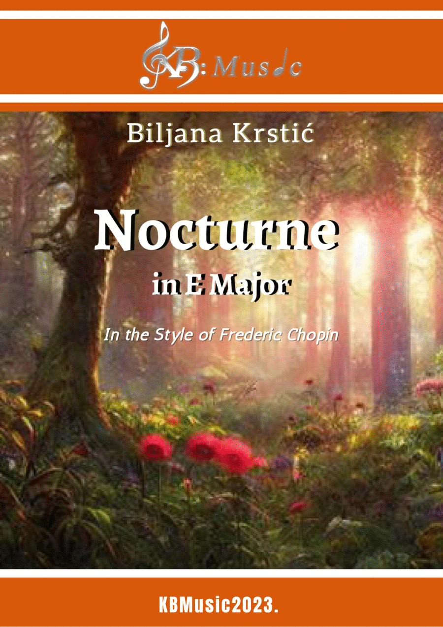Nocturne in E Major In the Style of Frederic Chopin Part scores gallery preview page 1