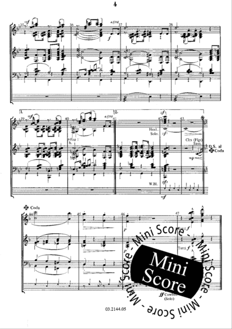 The Syncopated Clock The Syncopated Clock Concert Band scores gallery preview page 8