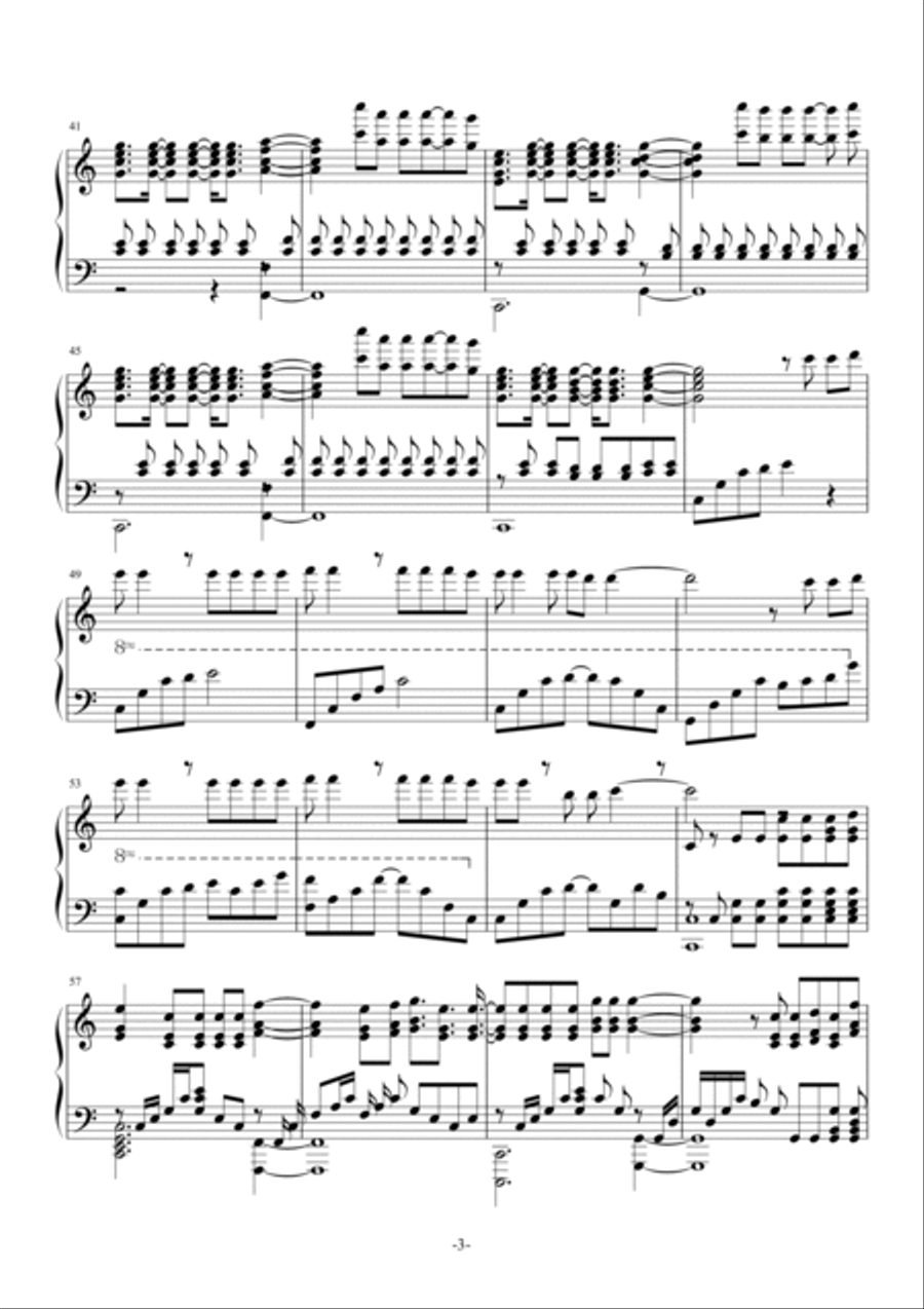 Try Everything Piano Solo scores gallery preview page 3