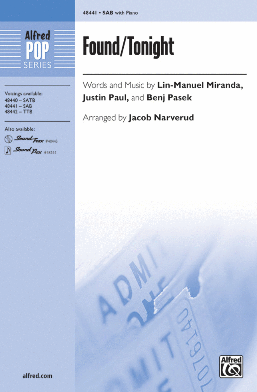 Found/Tonight 3-Part scores gallery preview page 1