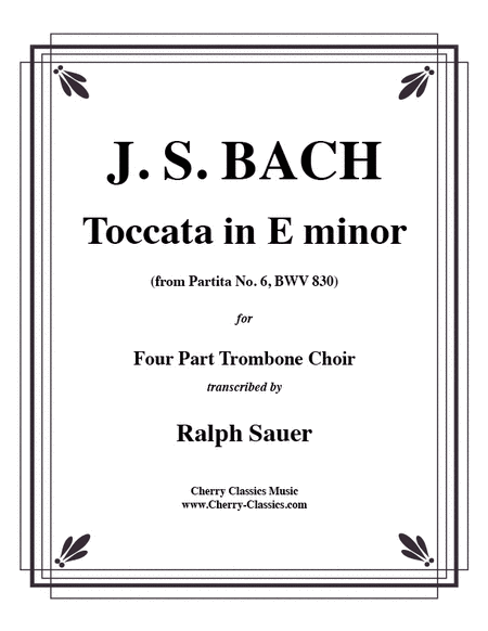 Toccata in E minor from Partita No. 6, BWV 830