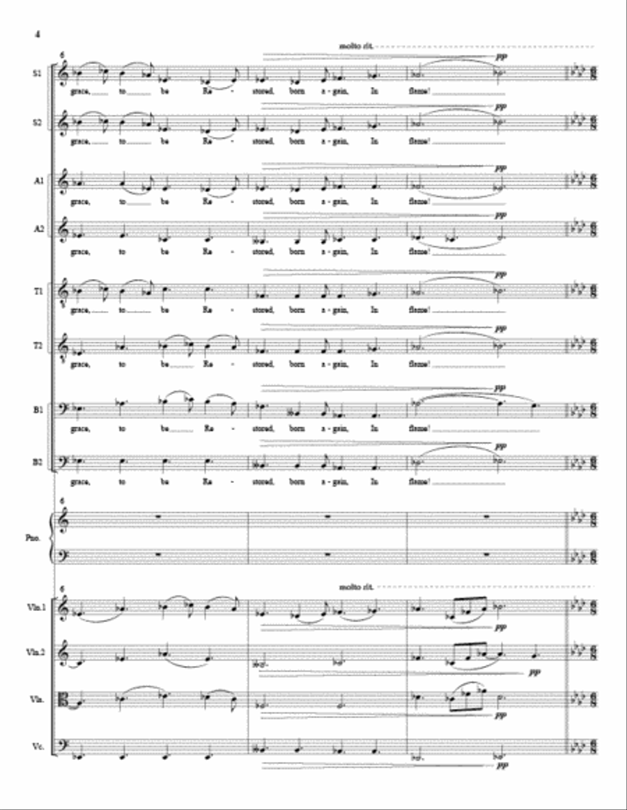 Across the Vast, Eternal Sky (Full Score and Instrumental Parts) Choir scores gallery preview page 3
