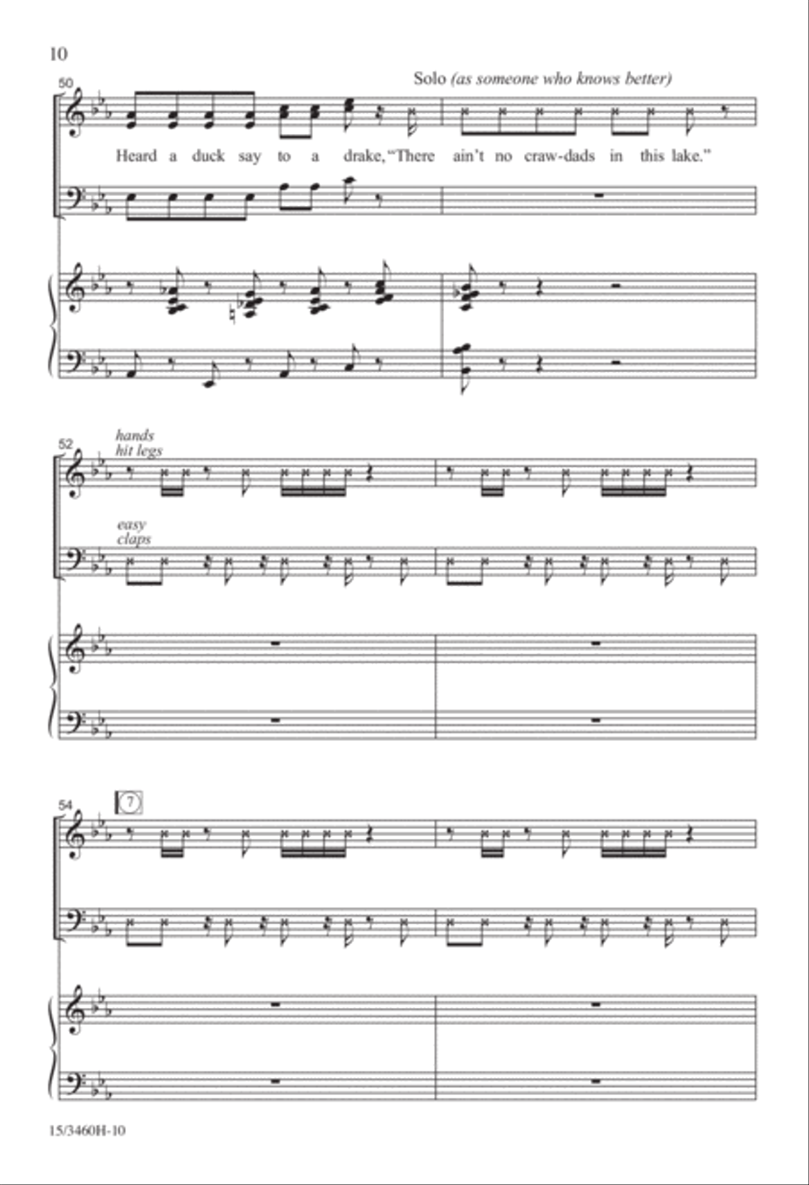 The Crawdad Song The Crawdad Song 3-Part scores gallery preview page 10
