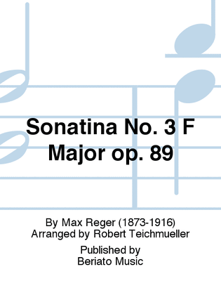Sonatina No. 3 F Major op. 89