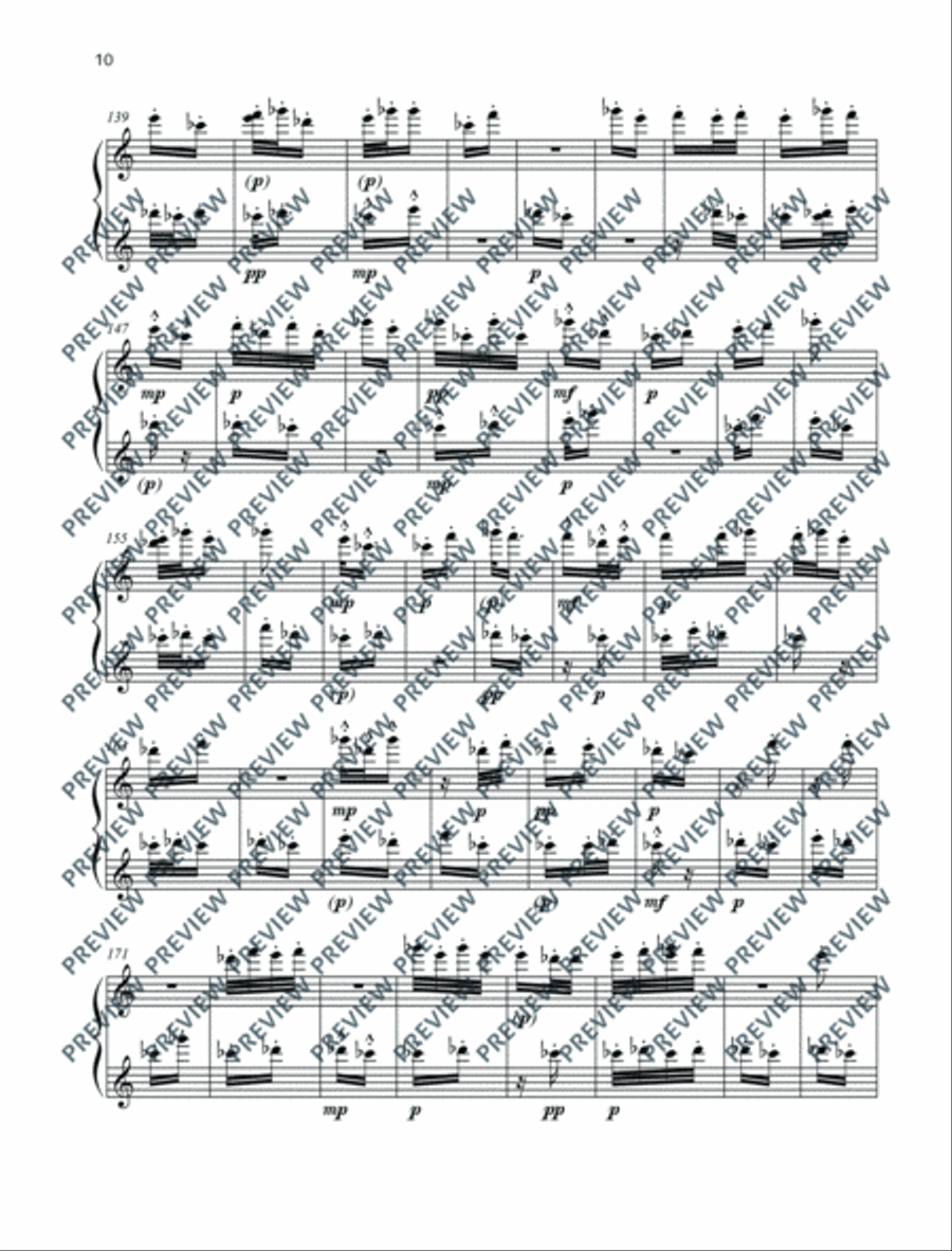 Posuo Pishon Piano Solo scores gallery preview page 11