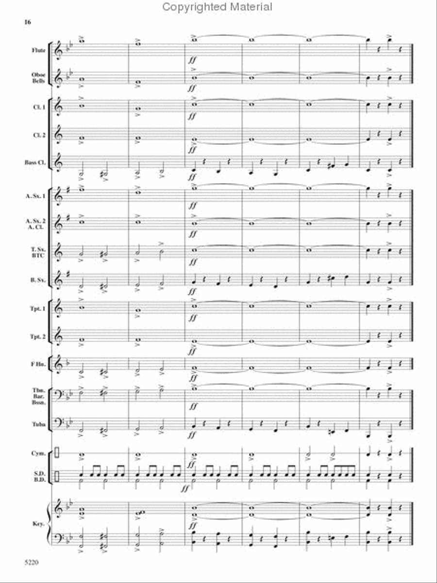 Patriots on Parade Concert Band scores gallery preview page 15