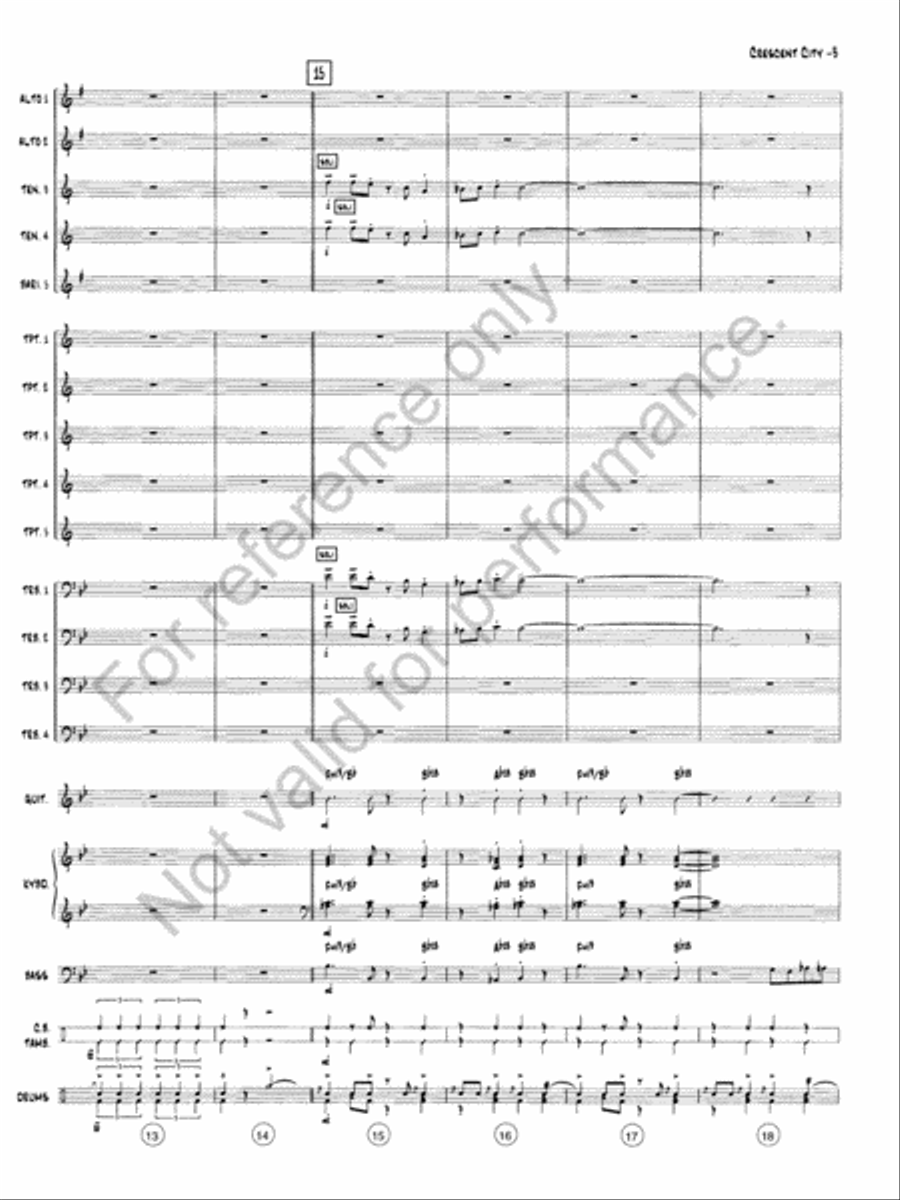The Crescent City Stomp Jazz Ensemble scores gallery preview page 4