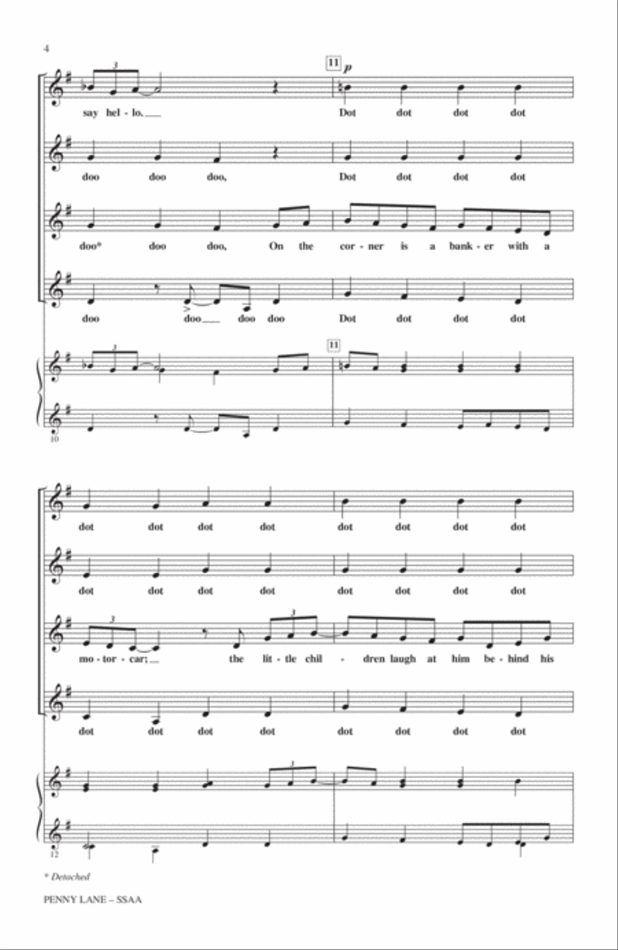 Penny Lane Penny Lane SSA scores gallery preview page 3