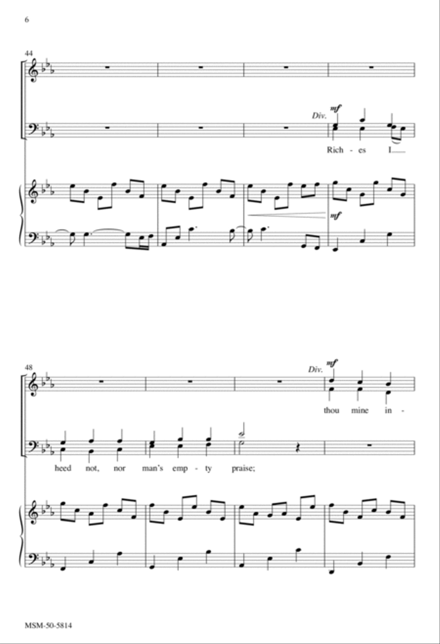 Be Thou My Vision 4-Part scores gallery preview page 6