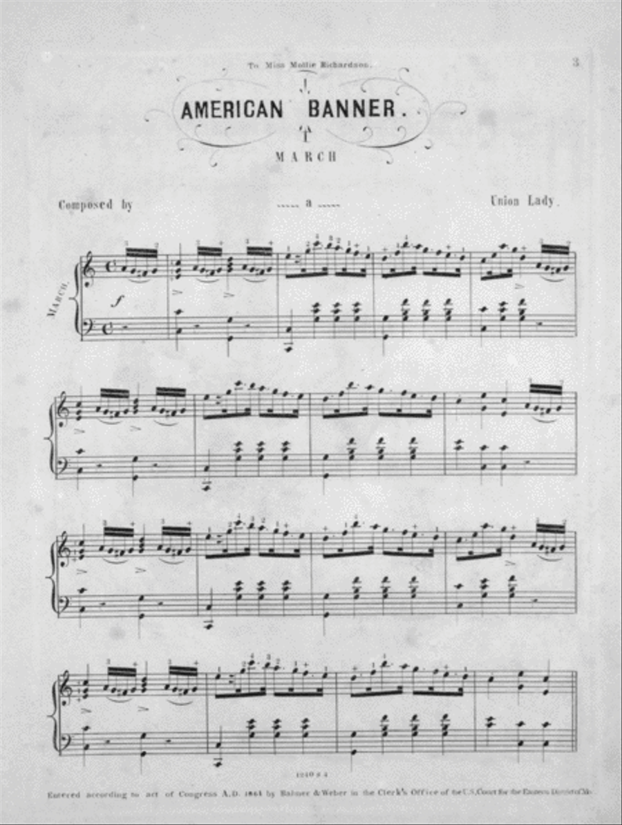 American Banner March Piano Solo scores gallery preview page 2