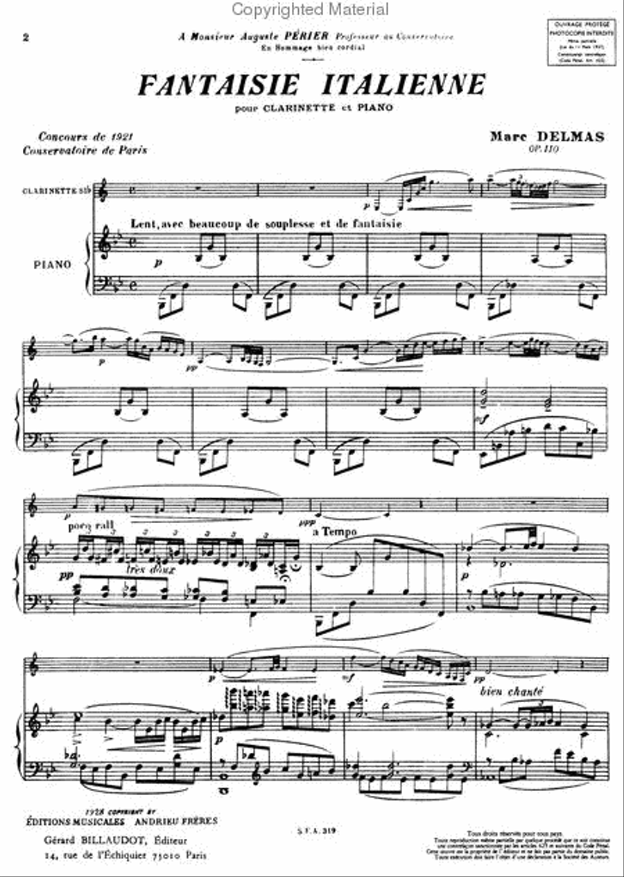 Fantaisie Italienne Chamber Music scores gallery preview page 3