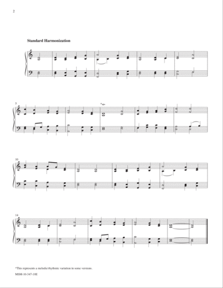 Wondrous Love Organ scores gallery preview page 2