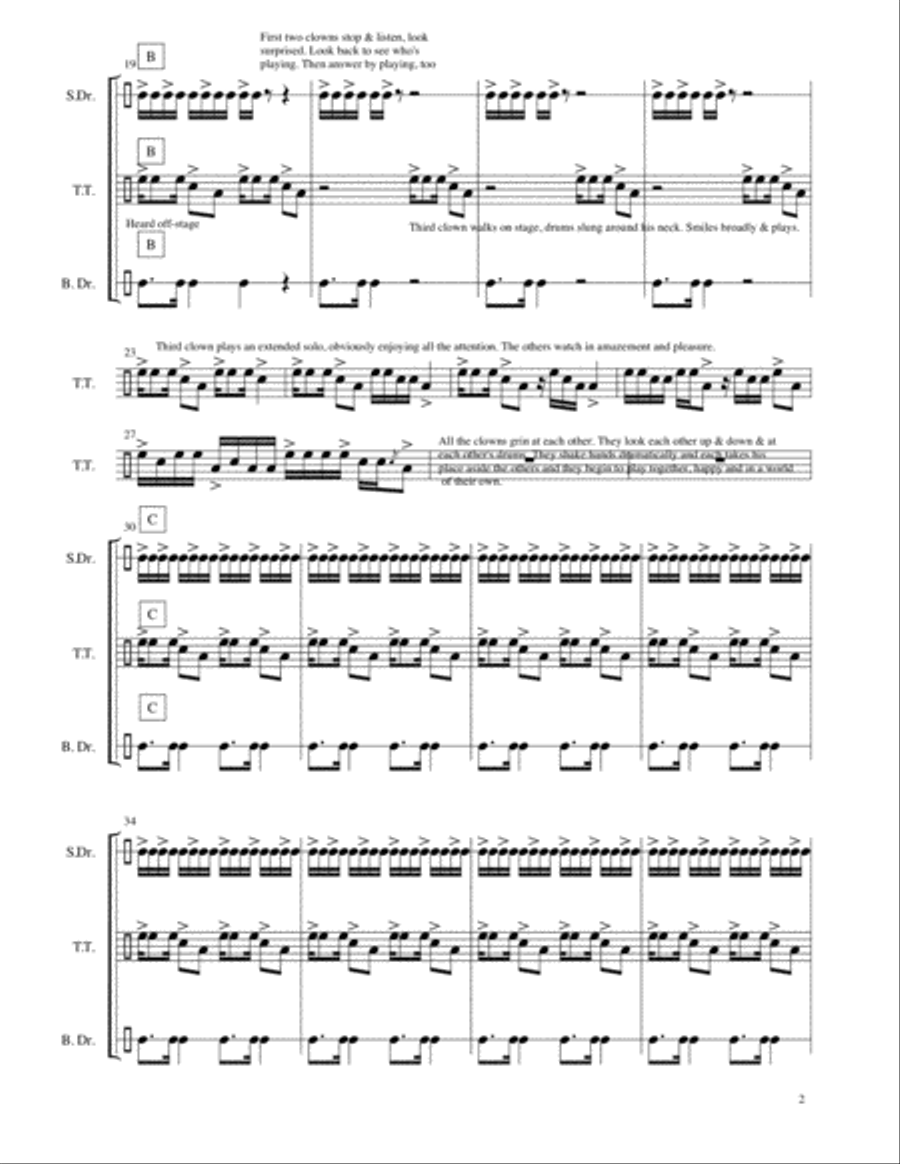 Clowning Suite Percussion Ensemble scores gallery preview page 2