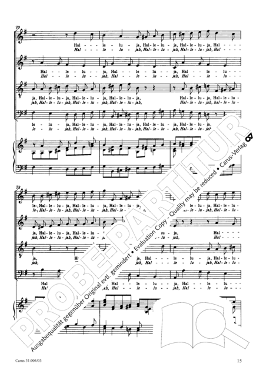Christ lay in death's cold prison (Christ lag in Todesbanden) 4-Part scores gallery preview page 16