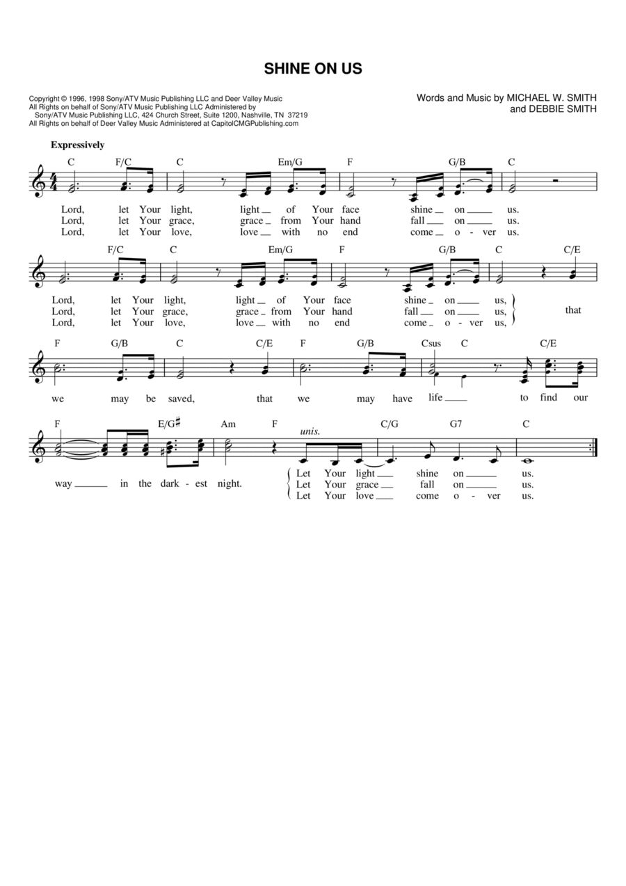 Shine On Us Shine On Us Flute scores gallery preview page 1