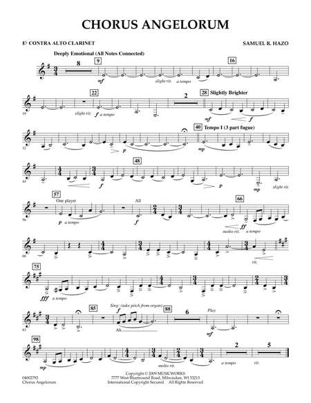 Chorus Angelorum - Eb Contra Alto Clarinet
