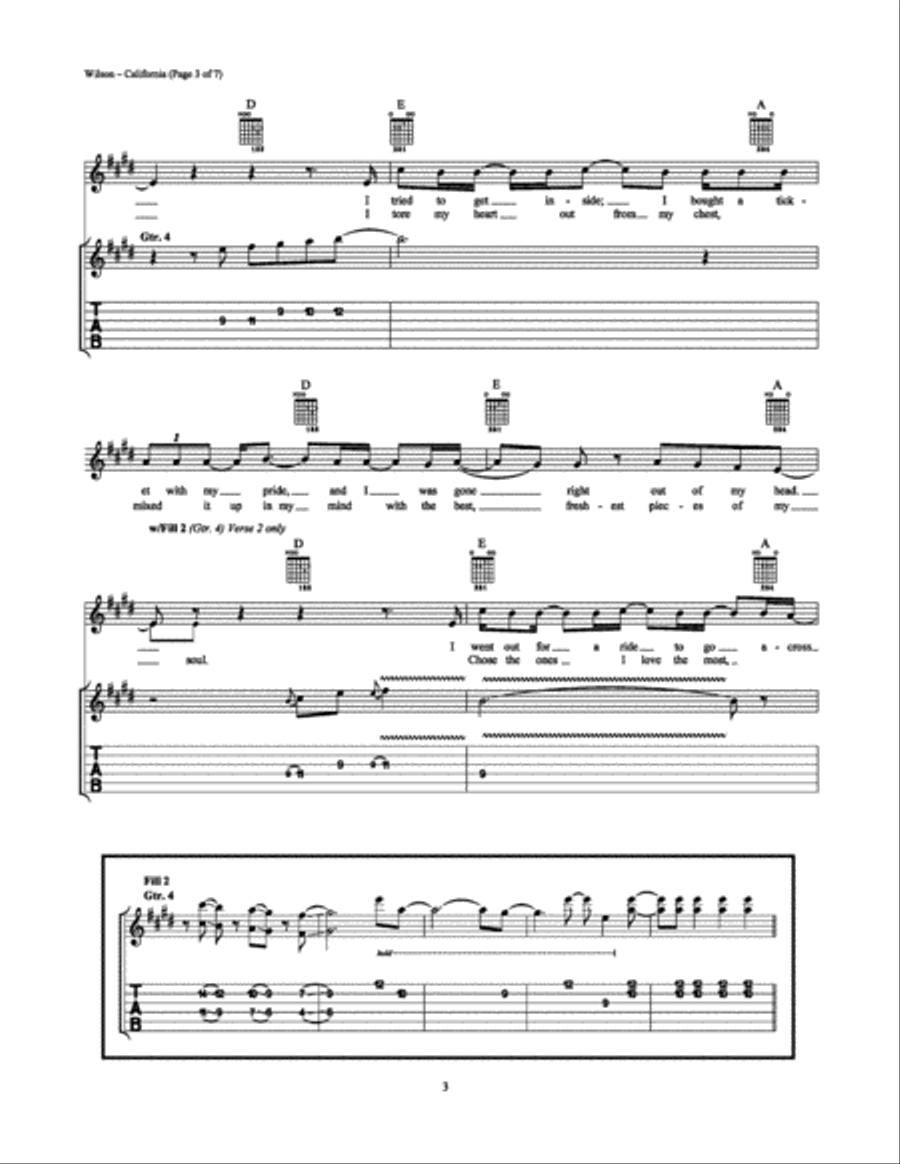 California California Acoustic Guitar scores gallery preview page 3
