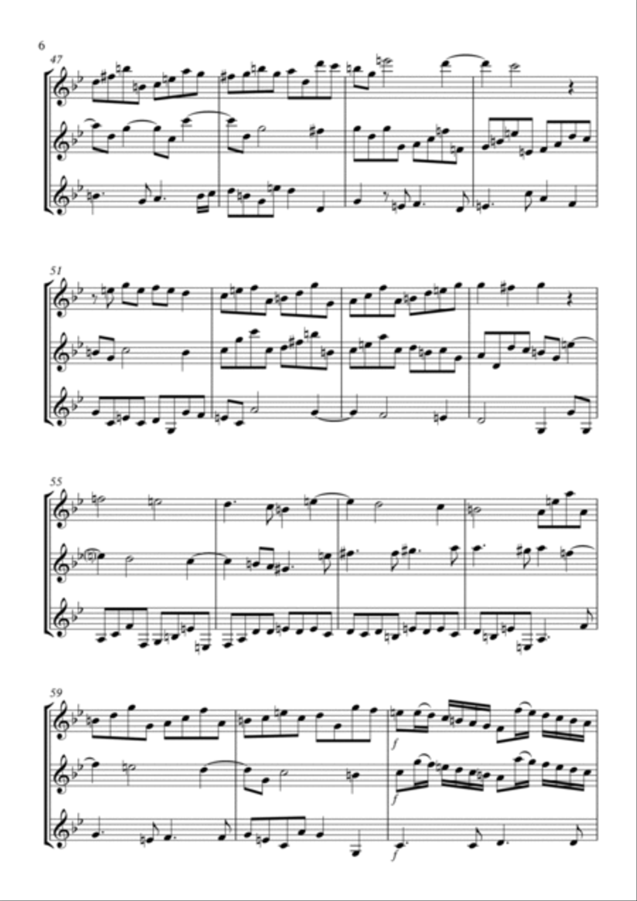 Sonata No.3 Sonata No.3 Woodwind Trio scores gallery preview page 6