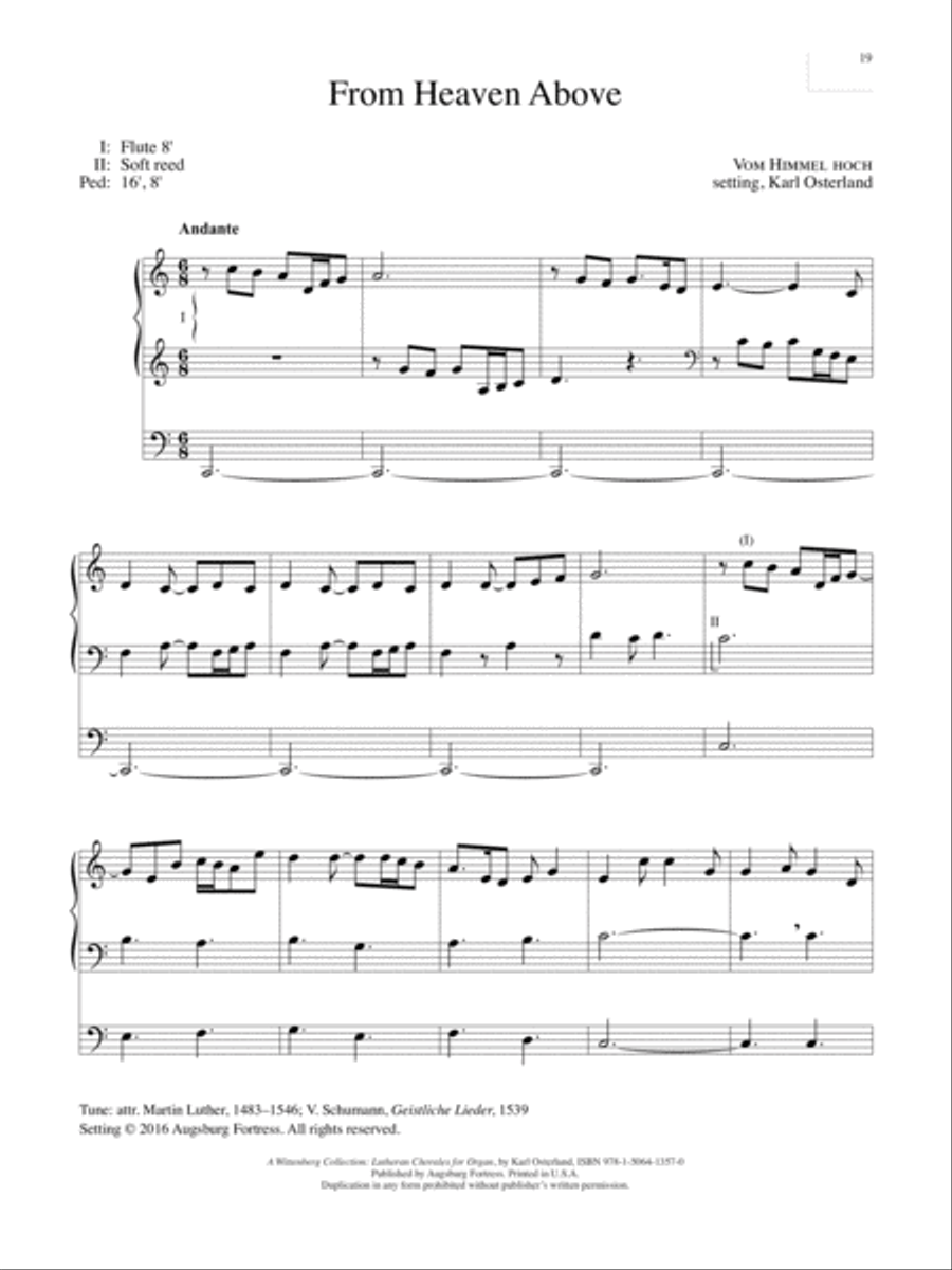 A Wittenberg Collection A Wittenberg Collection Organ scores gallery preview page 20
