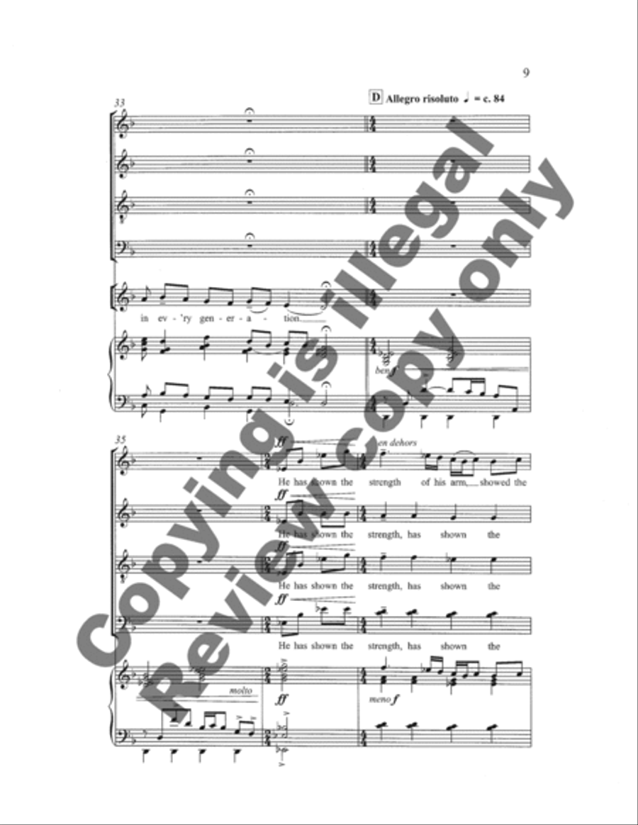 Magnificat 4-Part scores gallery preview page 9